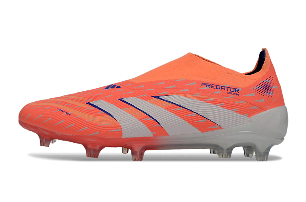 Chuteira Adidas Predator Elite 25 Laceless Campo "Coral Blaze"