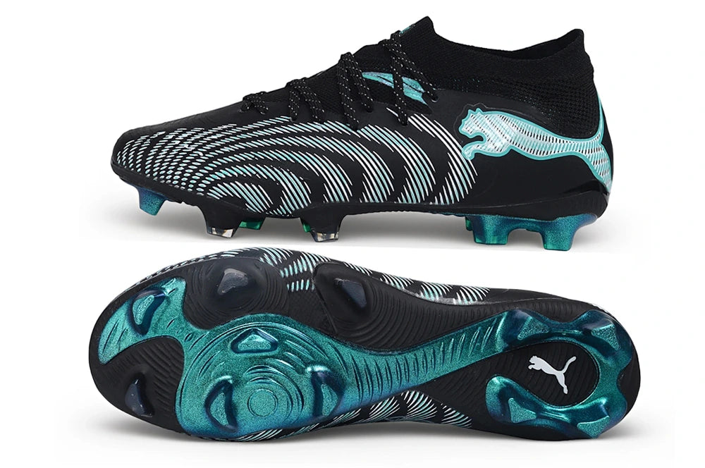 Chuteira Puma Future 8 Ultimate Low Campo FG - Preto/Azul
