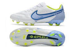 Chuteira Tiempo Legend 9 Elite FG - Branco/Azul/Verde