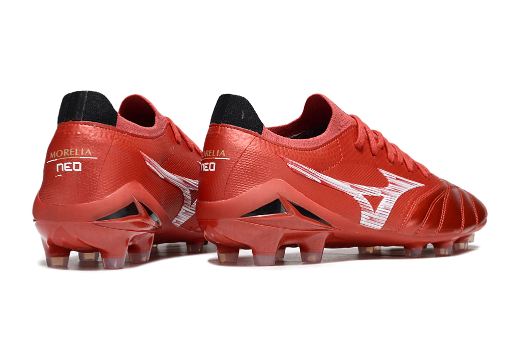 Chuteira Mizuno Morelia Neo 4 Campo - Vermelho