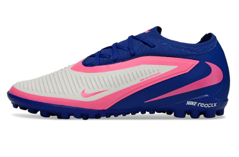 Chuteira Nike Phantom ReactX 6 Pro Society TF - Azul/Rosa
