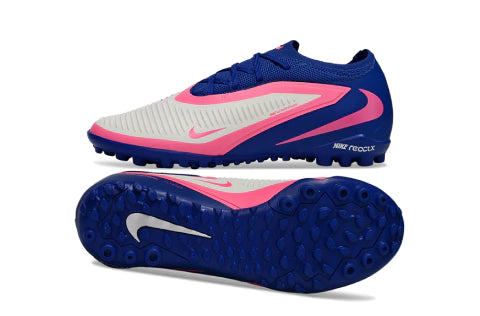 Chuteira Nike Phantom ReactX 6 Pro Society TF - Azul/Rosa