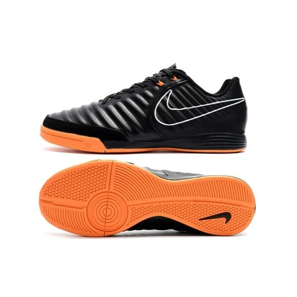 Chuteira Nike Tiempo Legend 7 Academy Futsal - Preto/Laranja