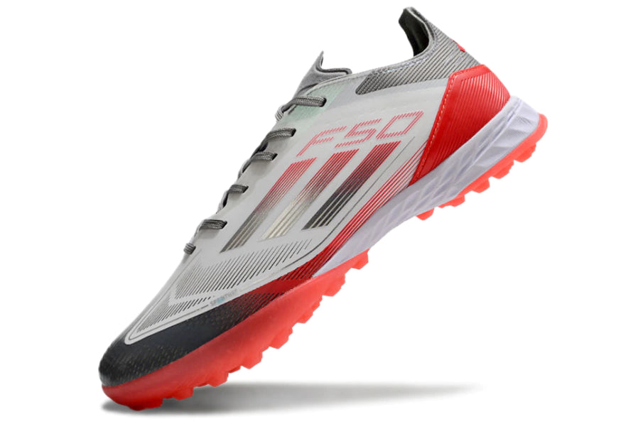 Chuteira Adidas X F50 Pro Society Cinza/Laranja/Branco
