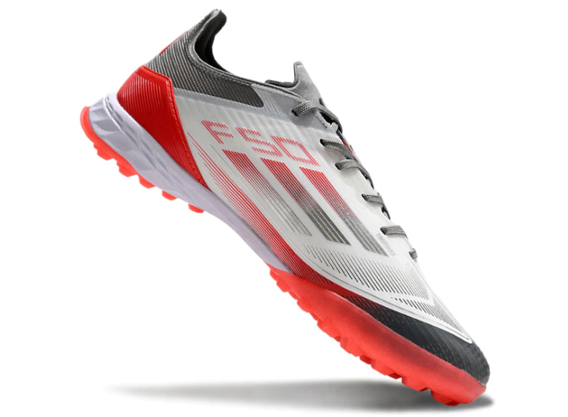 Chuteira Adidas X F50 Pro Society Cinza/Laranja/Branco