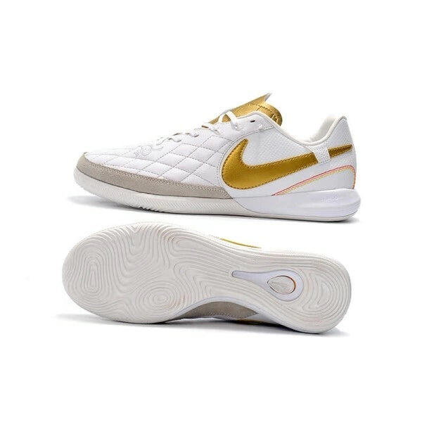 Chuteira Nike Tiempo Legend 7 Finale Futsal "R10 Branco"