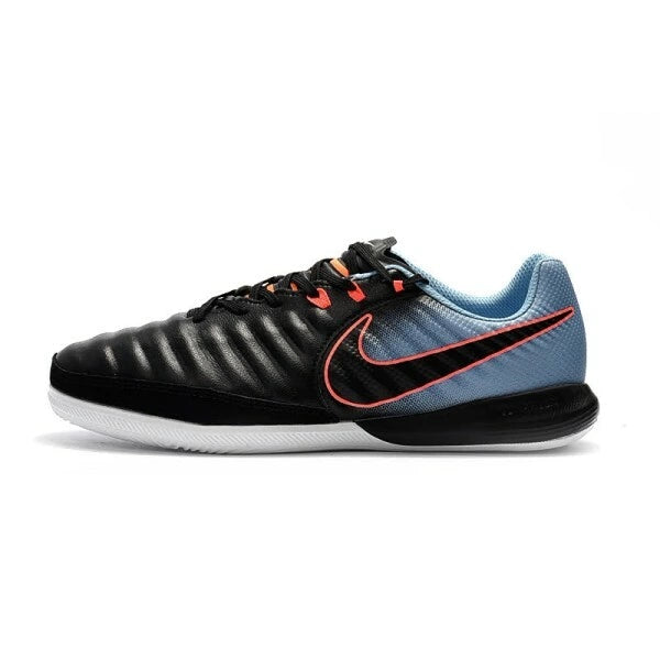 Chuteira Nike Tiempo Legend 7 Finale Futsal - Preto/Cinza/Laranja